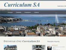 Tablet Screenshot of curriculum.ch