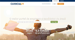 Desktop Screenshot of curriculum.com.br