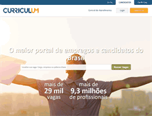 Tablet Screenshot of curriculum.com.br